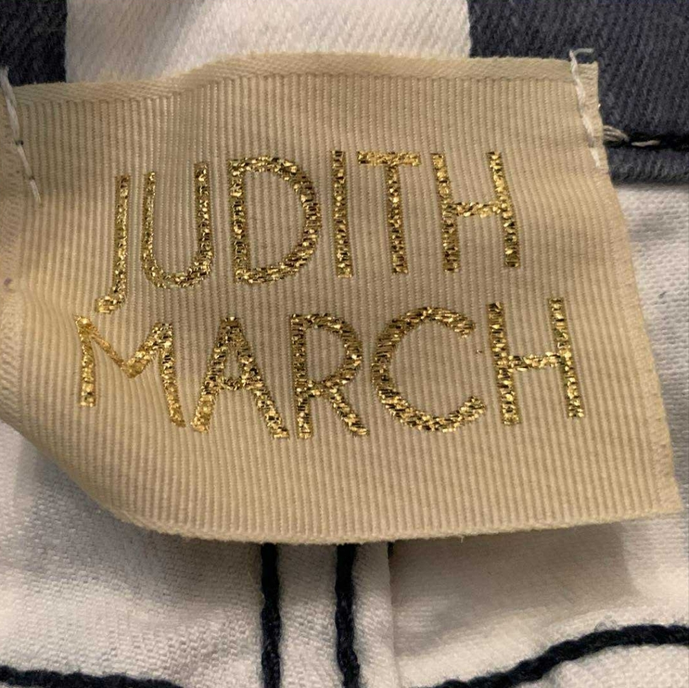 Judith March Blue And White Striped Flare Pants Size L - Picture 5 of 10